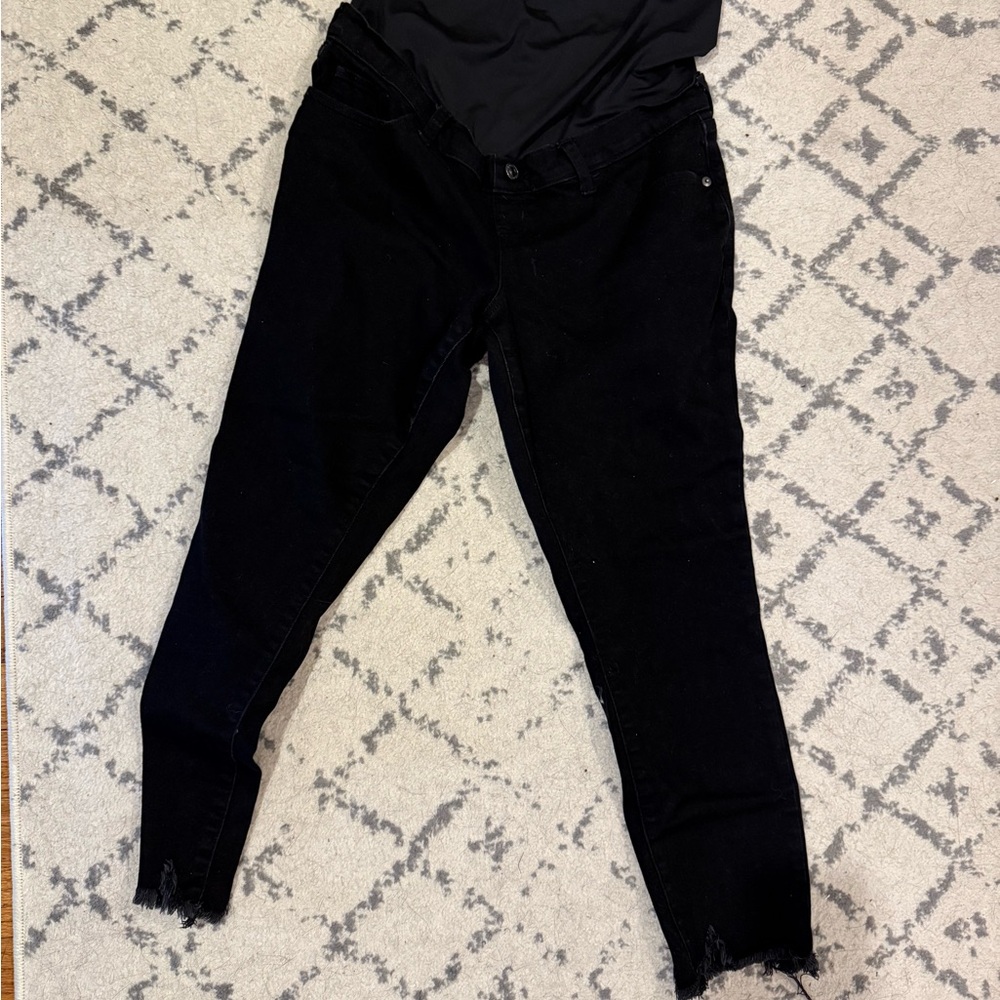 Maternity Abercrombie & Fitch Black Ankle Jeans